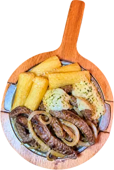 Picanha com mandioca
